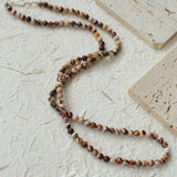 Long Multi-Colored Gemstone Beaded Necklace - floysun