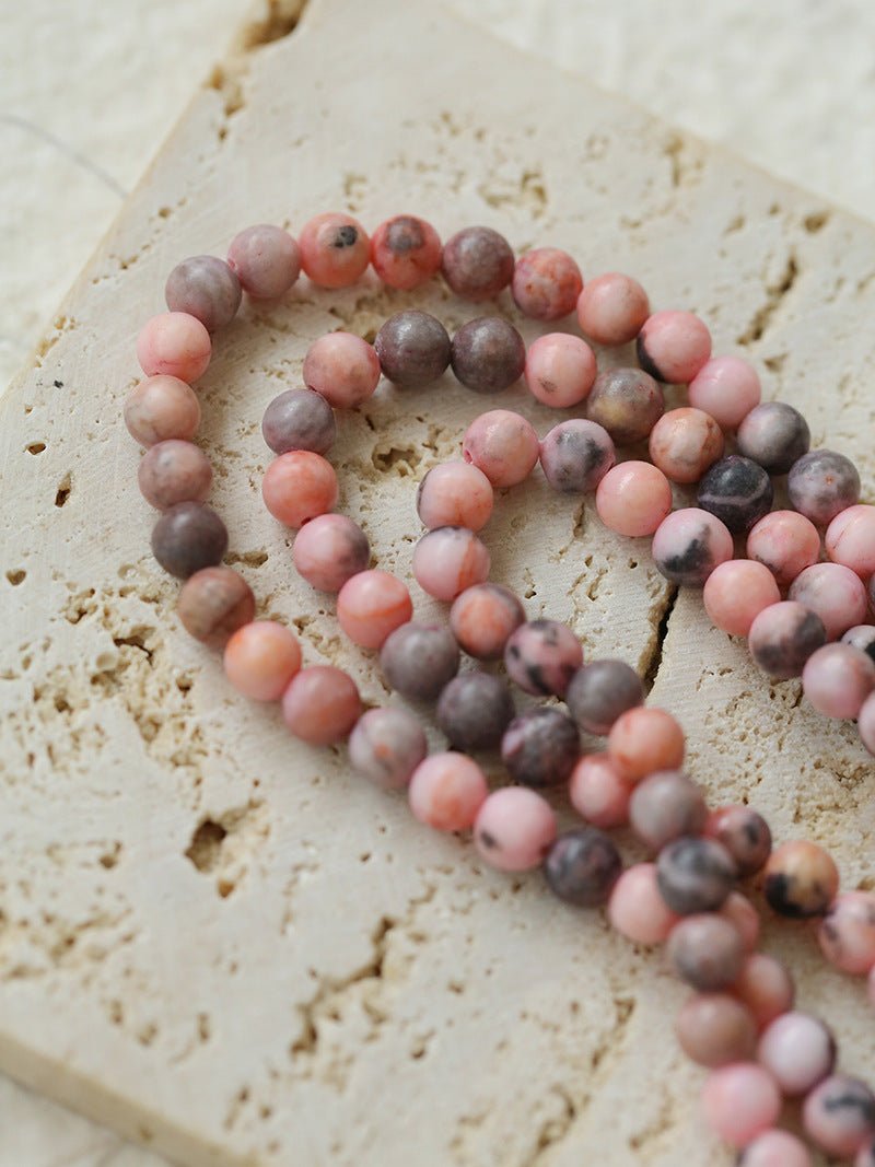 Long Multi-Colored Gemstone Beaded Necklace - floysun
