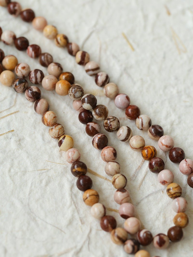 Long Multi-Colored Gemstone Beaded Necklace - floysun