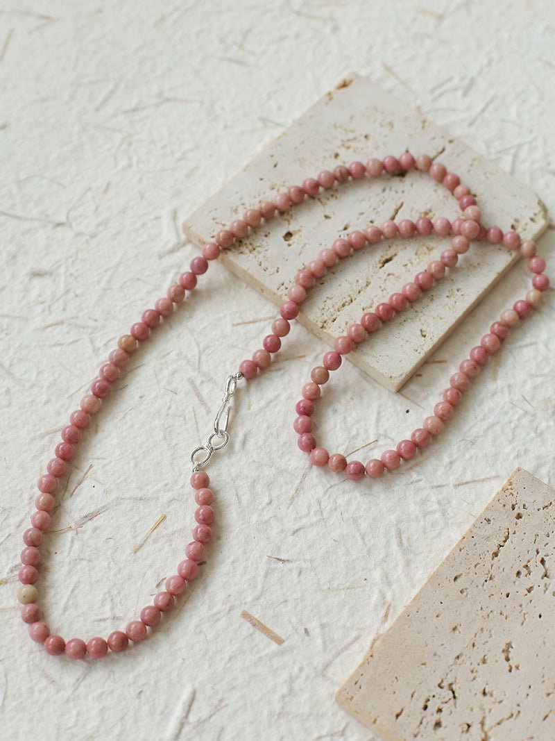 Long Multi-Colored Gemstone Beaded Necklace - floysun