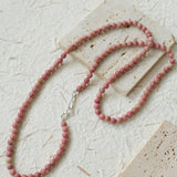 Long Multi-Colored Gemstone Beaded Necklace - floysun