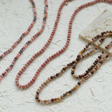 Long Multi-Colored Gemstone Beaded Necklace - floysun