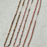 Long Multi-Colored Gemstone Beaded Necklace - floysun