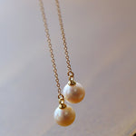 Long Pearl Threader Drop Earrings - floysun