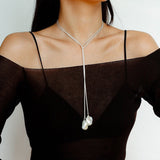Long Twisted Chain Vintage Baroque Pendant Necklace - floysun