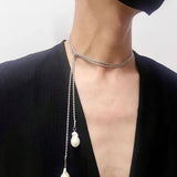 Long Twisted Chain Vintage Baroque Pendant Necklace - floysun
