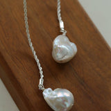Long Twisted Chain Vintage Baroque Pendant Necklace - floysun