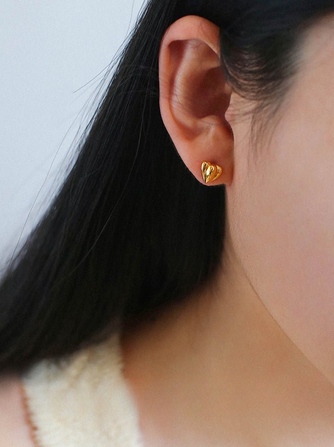 Love Heart Stud Earrings - floysun