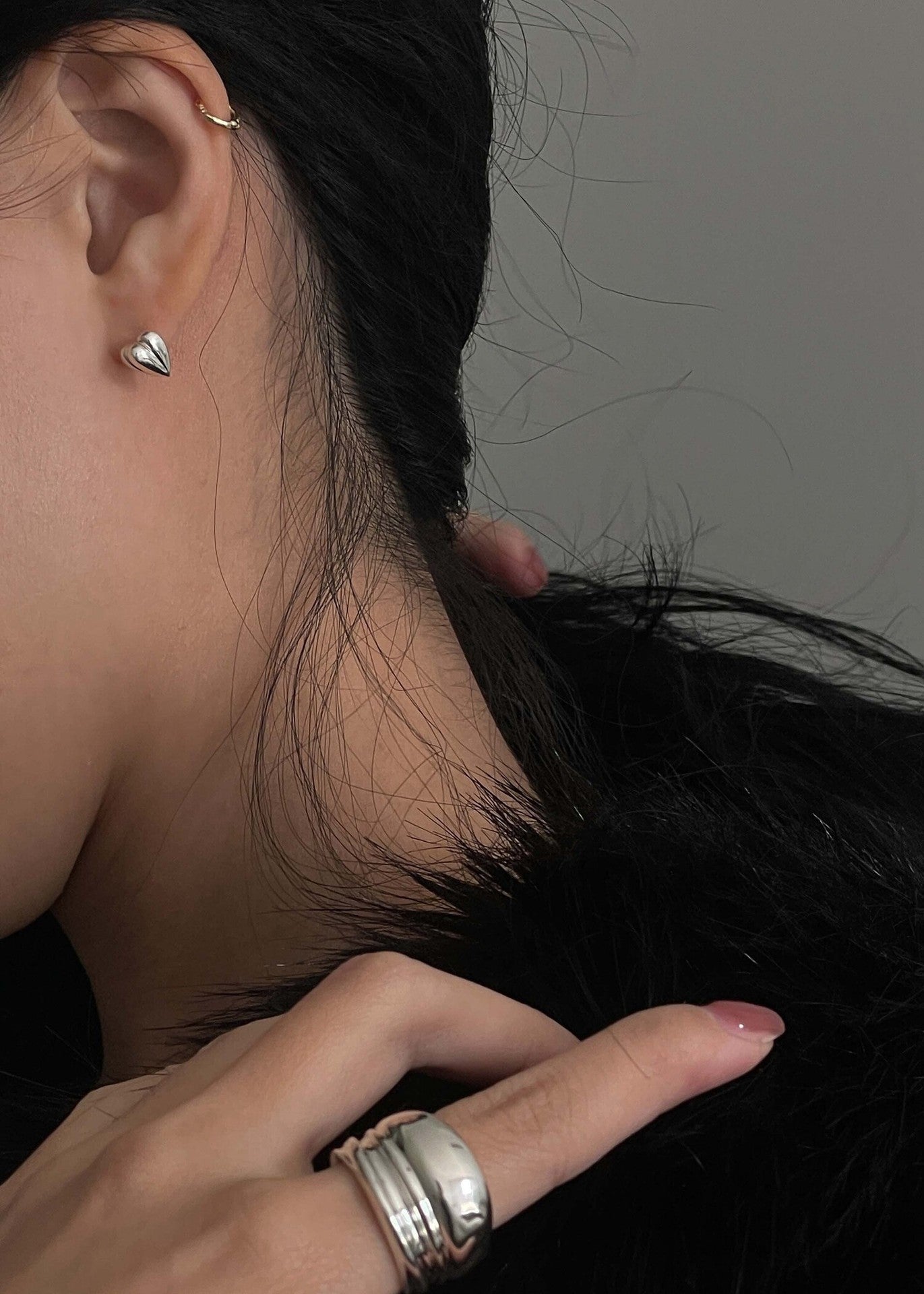 Love Heart Stud Earrings - floysun