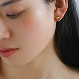 Love Heart Stud Earrings - floysun