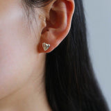 Love Heart Stud Earrings - floysun