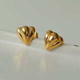 Love Heart Stud Earrings - floysun