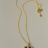 Lucky Clover Opera Heart Necklace - floysun