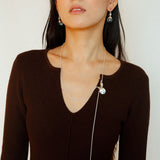 Lucky Gourd Crystal Necklace – Adjustable Long Natural Stone Pendant - floysun