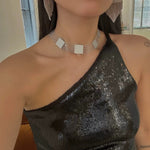 Luminous Series Shimmering Diamond Tassel Earrings - floysun