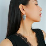 Luminous Series Shimmering Diamond Tassel Earrings - floysun