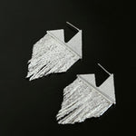 Luminous Series Shimmering Diamond Tassel Earrings - floysun