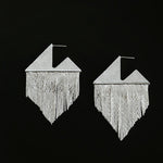 Luminous Series Shimmering Diamond Tassel Earrings - floysun