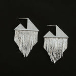 Luminous Series Shimmering Diamond Tassel Earrings - floysun