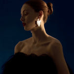 Luminous Series Shimmering Diamond Tassel Earrings - floysun