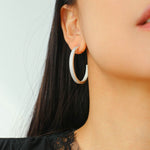 Luminous Series Shimmering Hoop Earrings - floysun