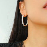 Luminous Series Shimmering Hoop Earrings - floysun