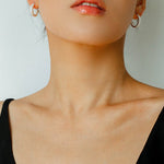 Luminous Series Shimmering Hoop Earrings - floysun