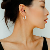 Luminous Series Shimmering Hoop Earrings - floysun