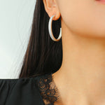 Luminous Series Shimmering Hoop Earrings - floysun