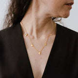 Lunar Eclipse Snake Chain Necklace Moon Phases Pendant - floysun