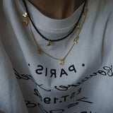 Lunar Eclipse Snake Chain Necklace Moon Phases Pendant - floysun