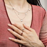 Lunar Eclipse Snake Chain Necklace Moon Phases Pendant - floysun