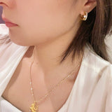 Luxe Double Row Diamond Huggie Earrings - floysun