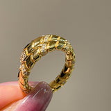 Luxe Serpent Coil Ring - floysun