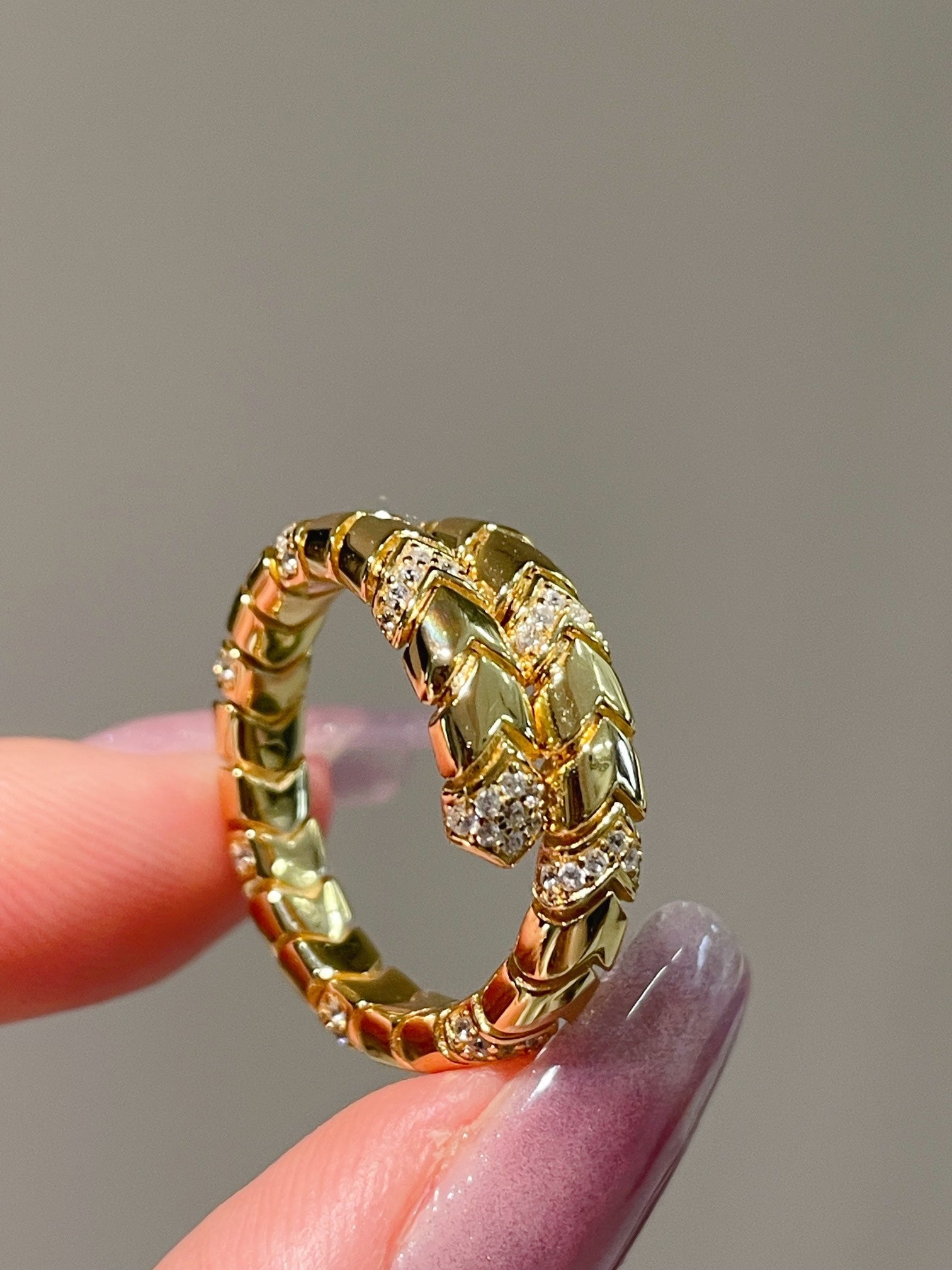 Luxe Serpent Coil Ring - floysun