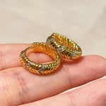 Luxe Serpent Curve Hoops - floysun