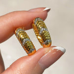 Luxe Serpent Curve Hoops - floysun