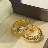 Luxe Serpent Curve Hoops - floysun