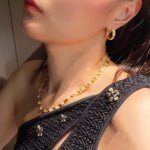 Luxe Serpent Curve Hoops - floysun