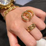 Luxe Serpent Curve Hoops - floysun