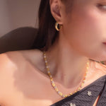 Luxe Serpent Curve Hoops - floysun