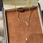 Luxe Serpent Star Pendant Necklace - floysun