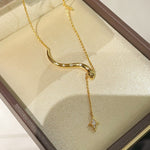 Luxe Serpent Star Pendant Necklace - floysun