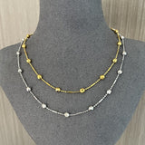 Luxe Sparkle Solid Bead Chain Necklace - floysun