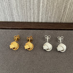 Luxe Woven Ball Stud Earrings - floysun