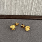 Luxe Woven Ball Stud Earrings - floysun