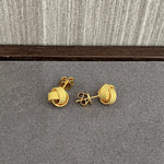 Luxe Woven Ball Stud Earrings - floysun