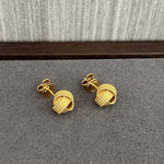 Luxe Woven Ball Stud Earrings - floysun