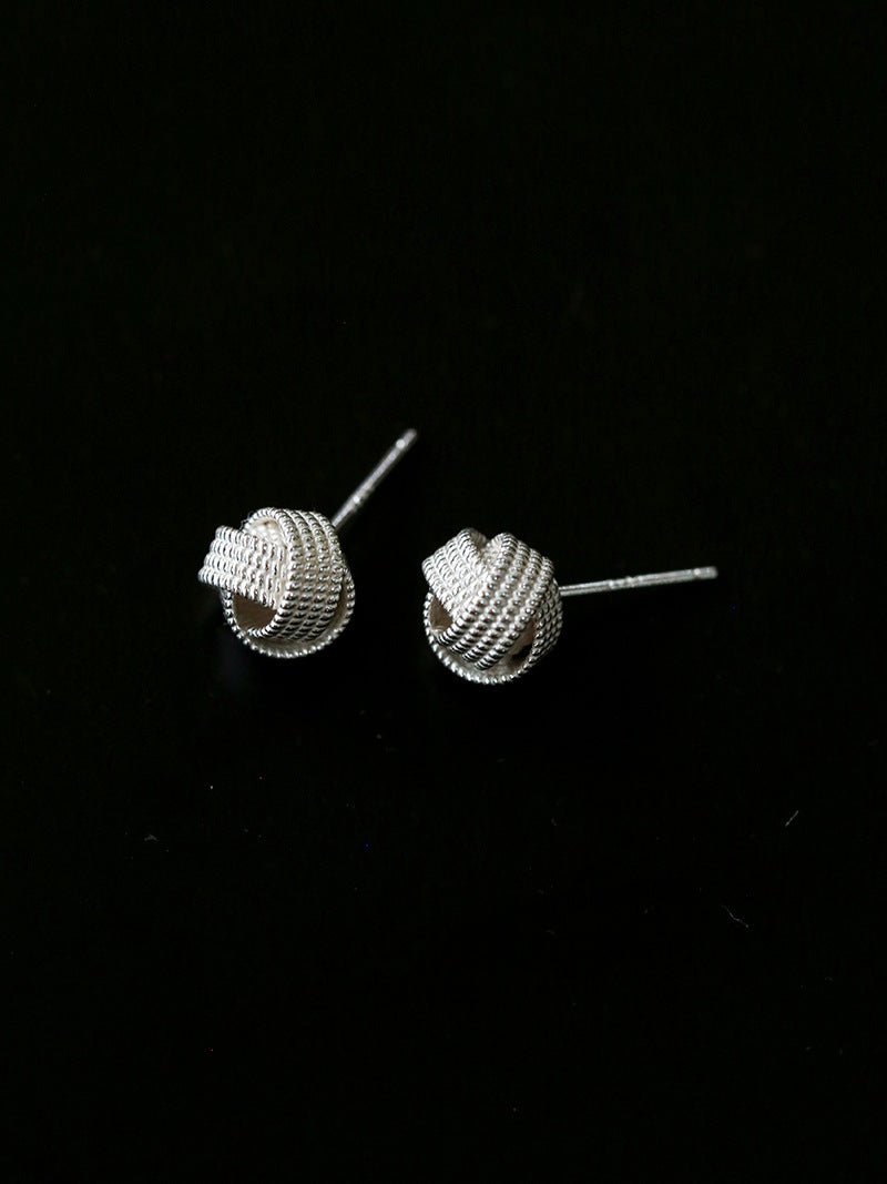 Luxe Woven Ball Stud Earrings - floysun