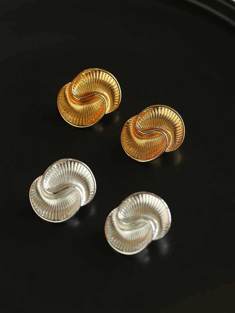 Luxurious Metal Twist Earrings - floysun